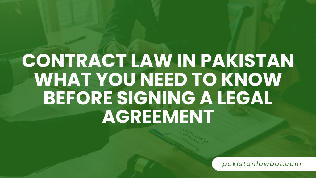 Contract Law in Pakistan