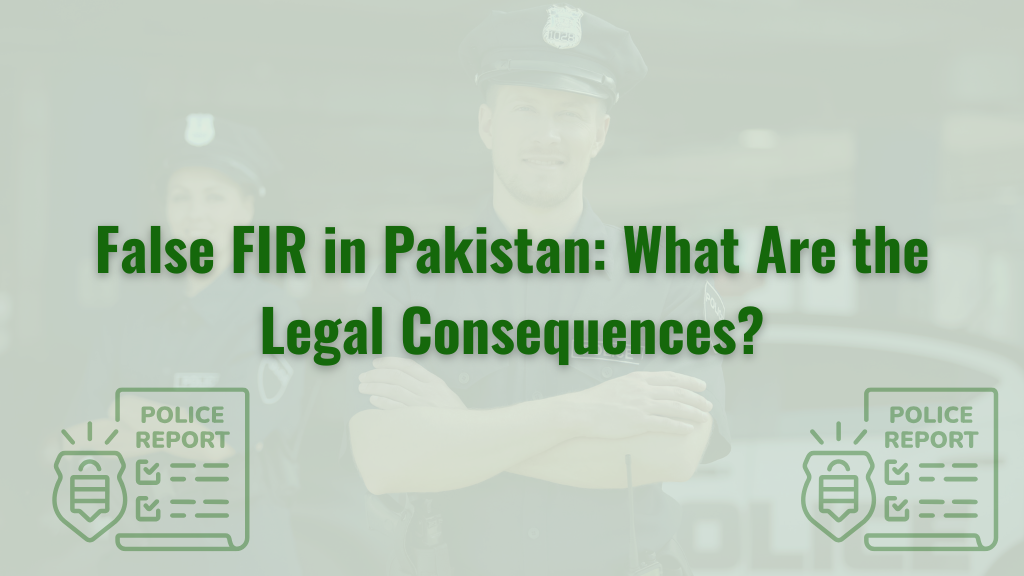 False FIR in Pakistan